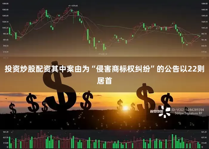 投资炒股配资其中案由为“侵害商标权纠纷”的公告以22则居首